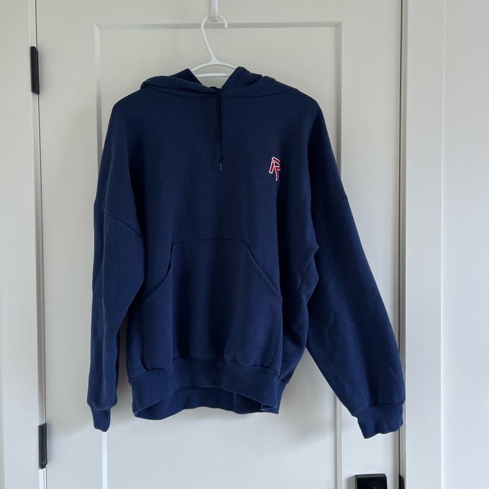 Cozy blue pullover hoodie